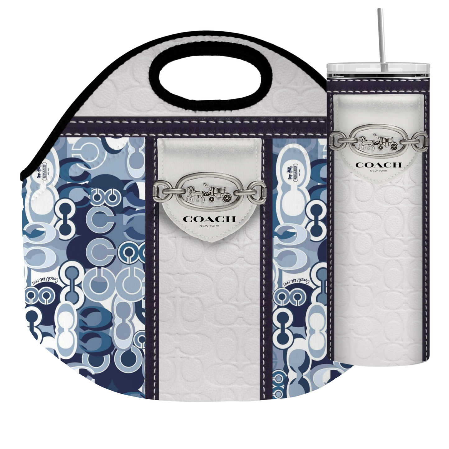 Stylish Purse-Inspired Lunch Tote, Coaster & Tumbler Set – Chic & Functional - 13