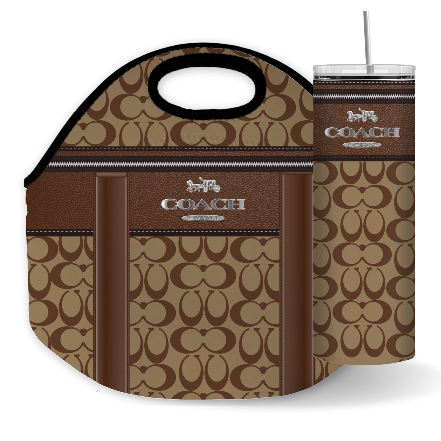 Stylish Purse-Inspired Lunch Tote, Coaster & Tumbler Set – Chic & Functional - 15