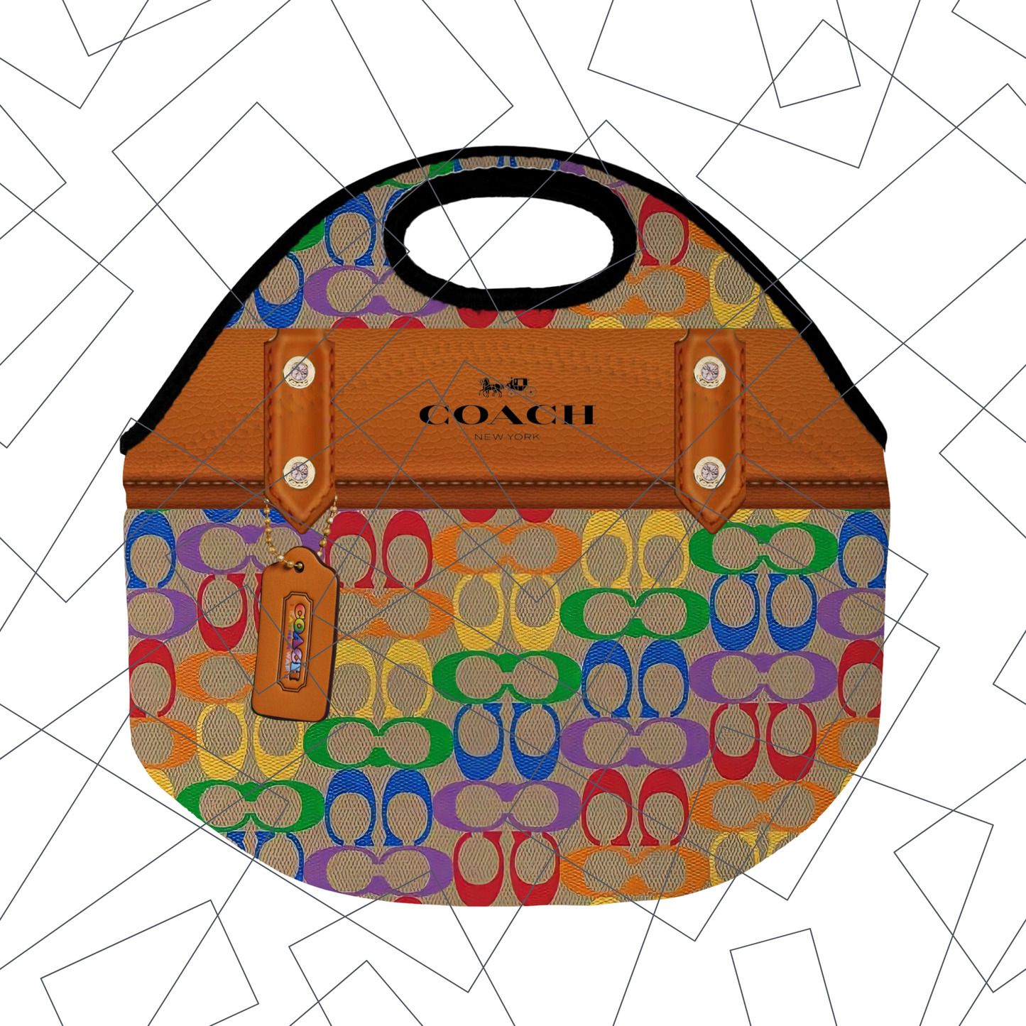Stylish Purse-Inspired Lunch Tote, Coaster & Tumbler Set – Chic & Functional - 1 - S & M Unique Shirts, LLC