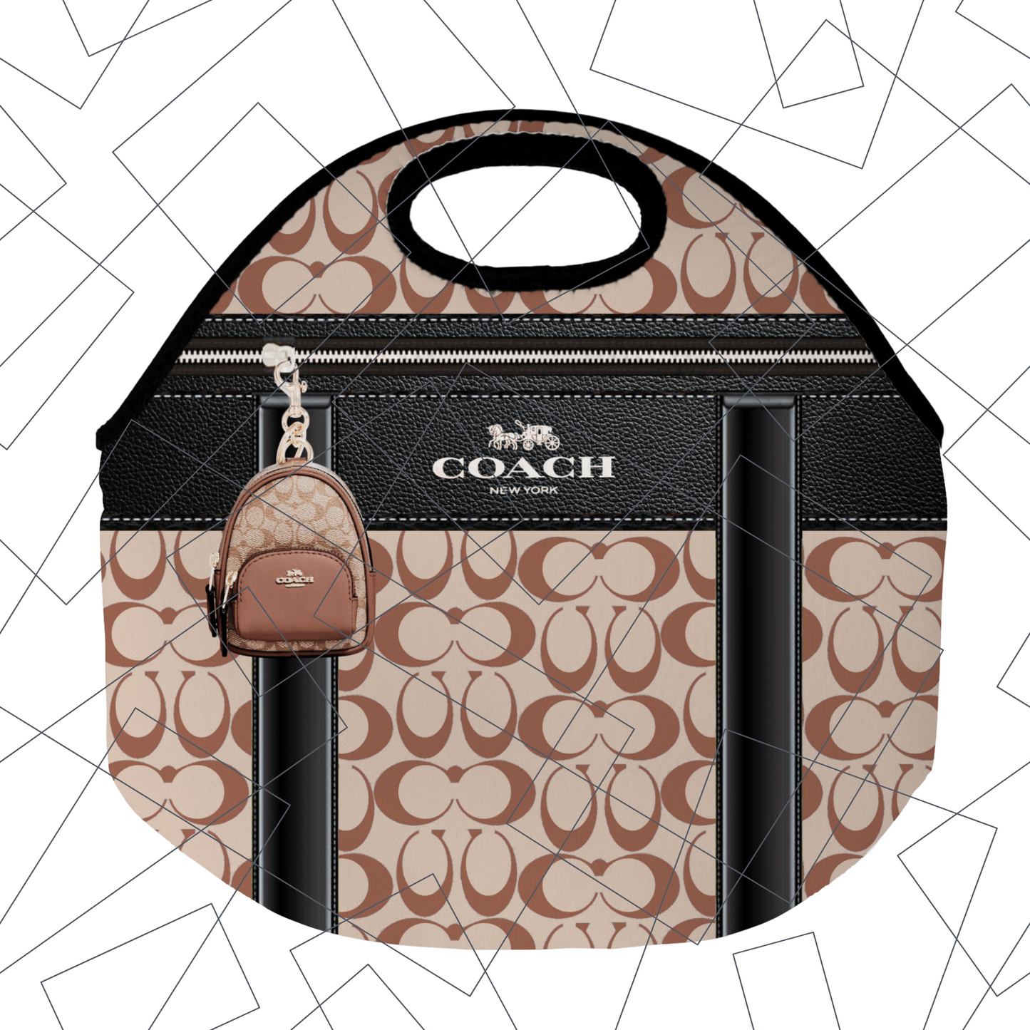 Stylish Purse-Inspired Lunch Tote, Coaster & Tumbler Set – Chic & Functional - 3 - S & M Unique Shirts, LLC