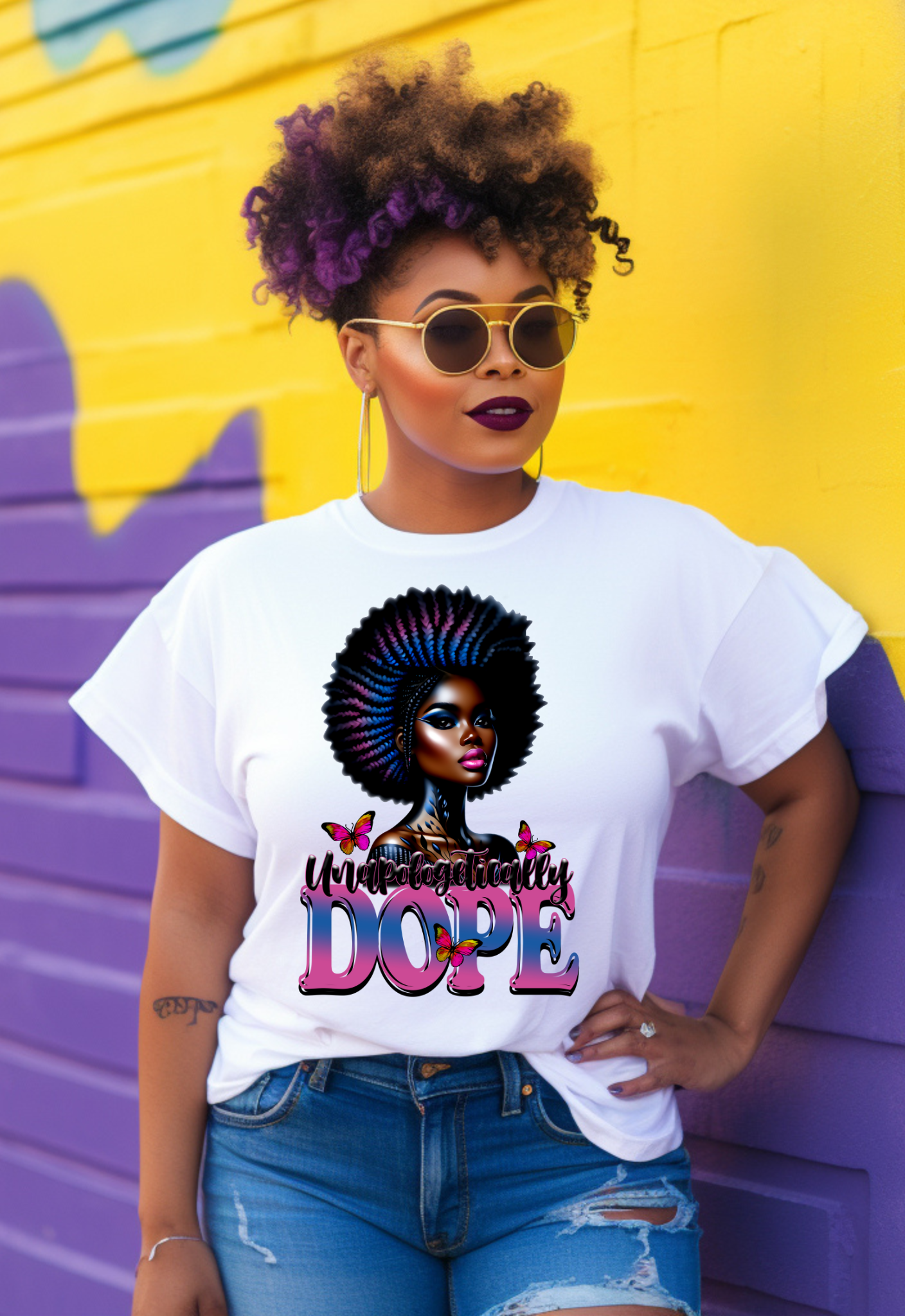 Unapologetically Dope T-Shirt | Black Girl Magic Tee | Faith & Confidence Apparel -4 - S & M Unique Shirts, LLC