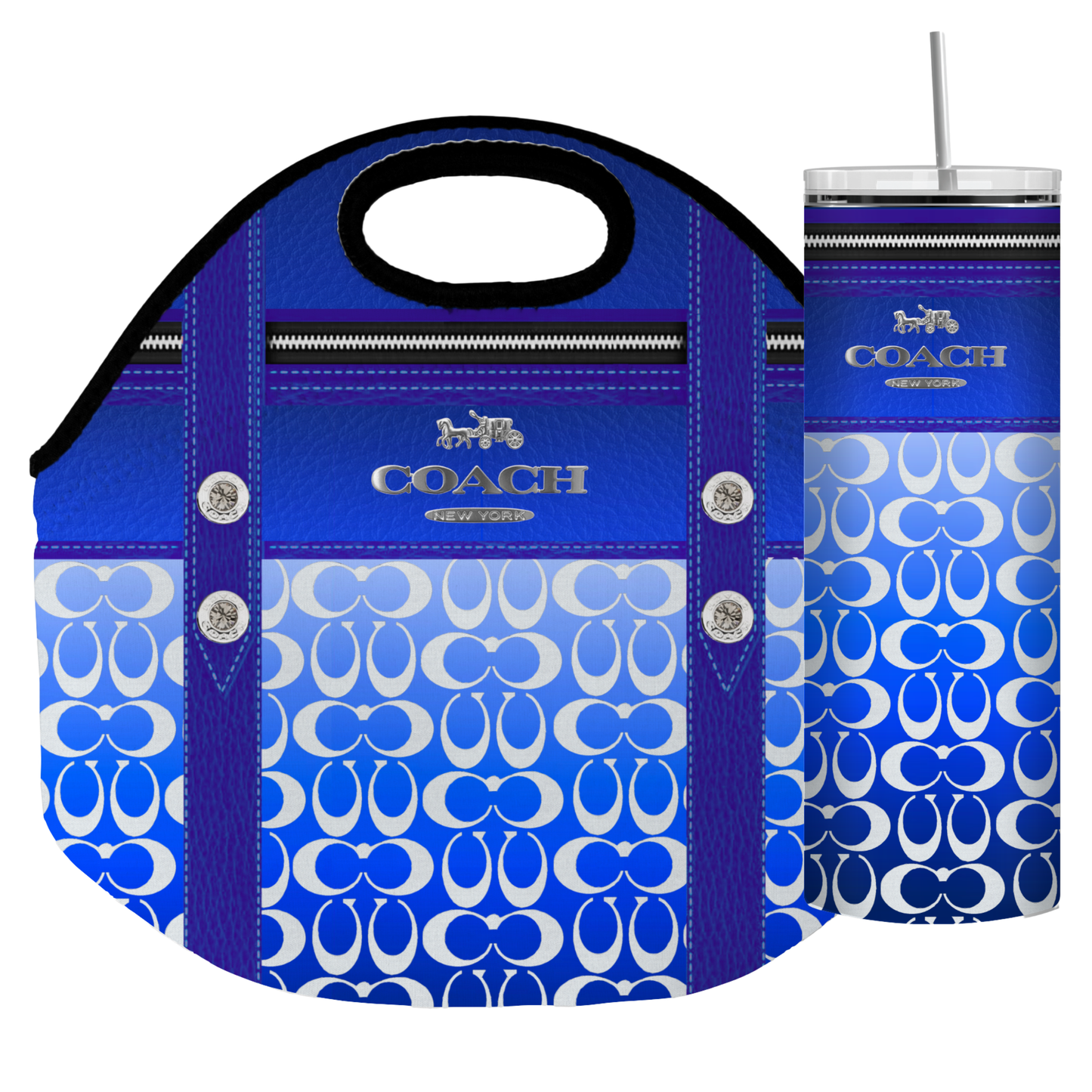 Stylish Purse-Inspired Lunch Tote, Coaster & Tumbler Set – Chic & Functional - 8