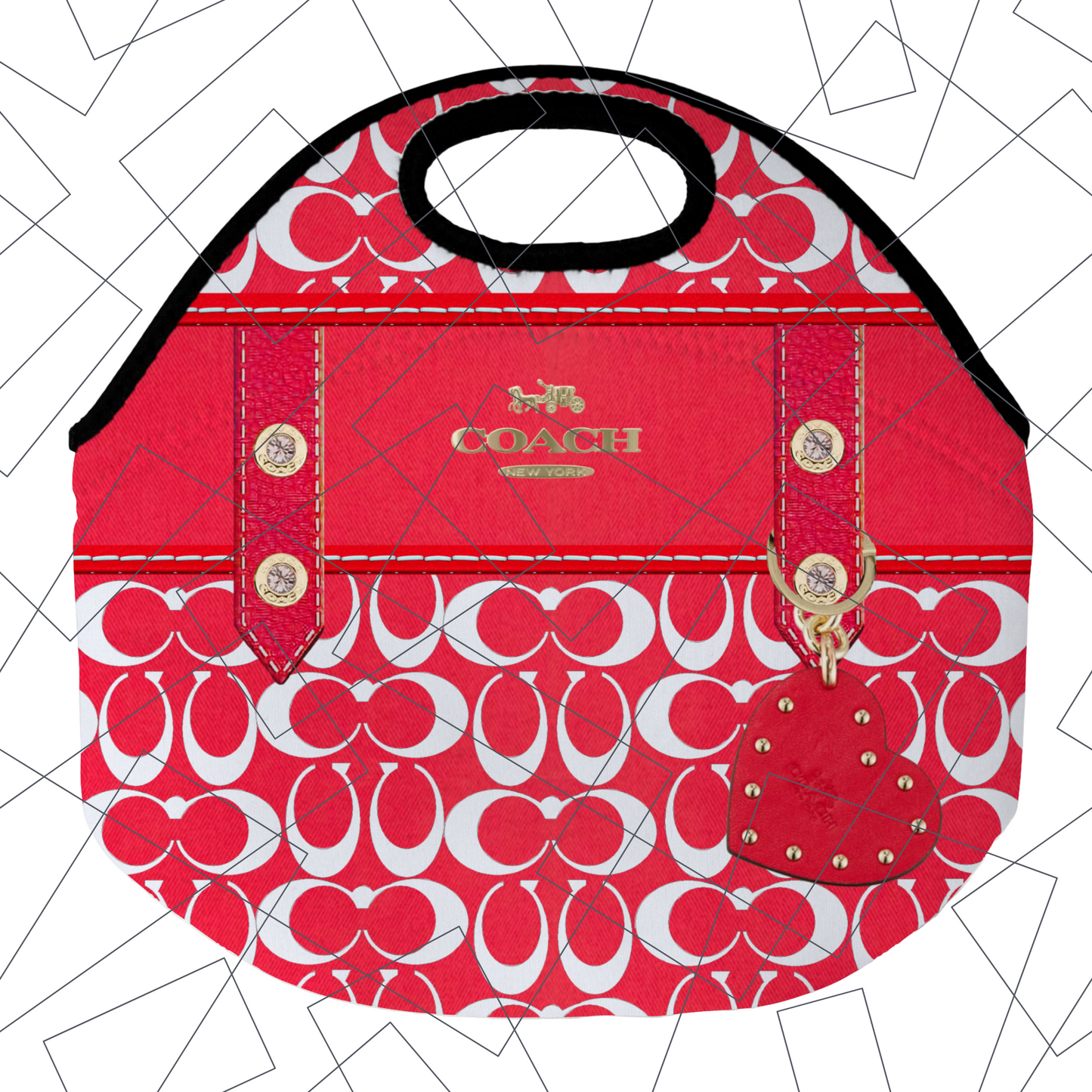 Stylish Purse-Inspired Lunch Tote, Coaster & Tumbler Set – Chic & Functional - 9 - S & M Unique Shirts, LLC