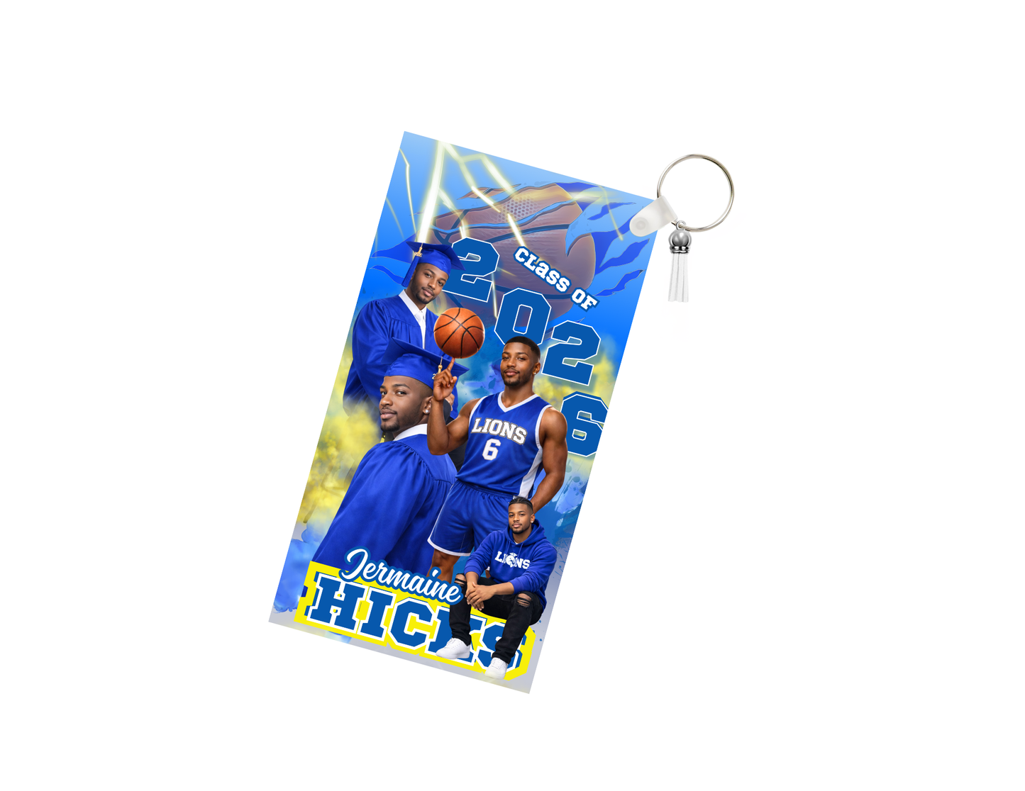 Custom Graduation Photo Keychain | Class of 2026 Senior Party Favors | Personalized Keepsake Gift | Custom School Colors