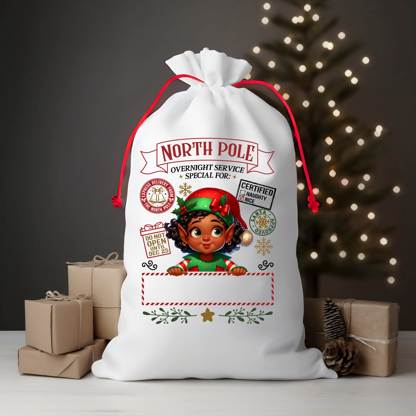 Christmas Santa Sacks - Personalize - S & M Unique Shirts, LLC