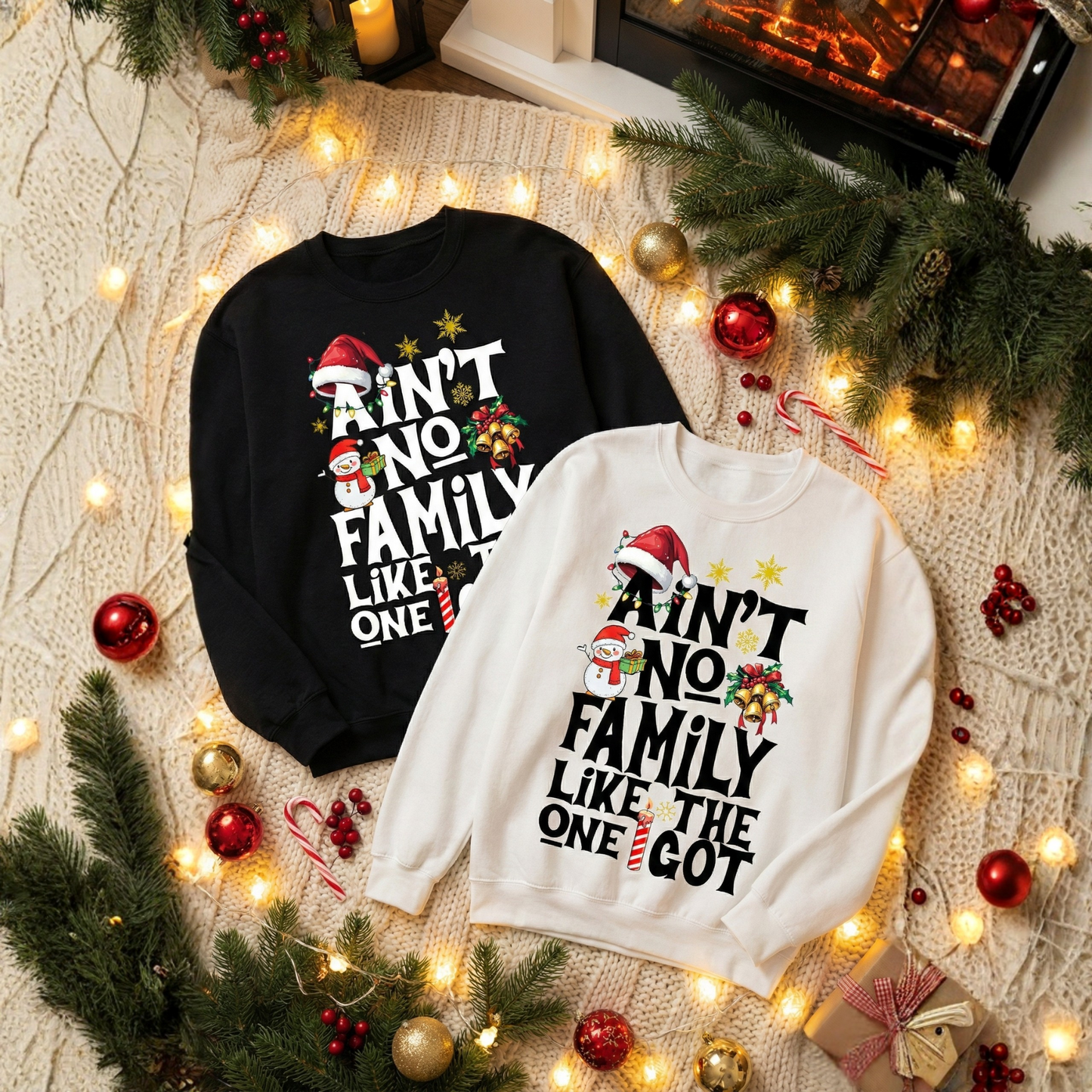 Ain't No Family Like The One I Got Sweatshirt | Matching Christmas Crewneck | Holiday Family Reunion Shirt | Festive Group Gift Top
