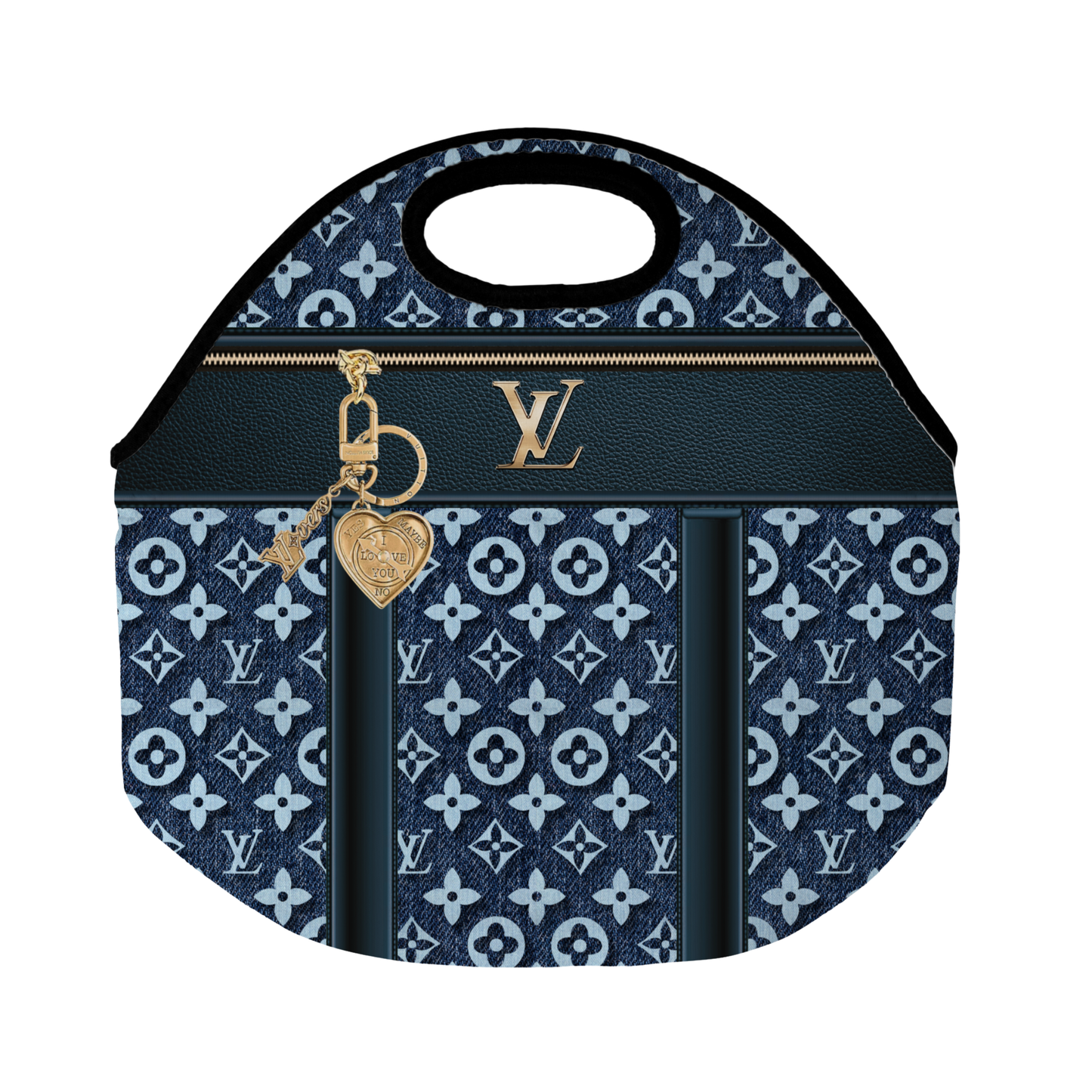 Stylish Purse-Inspired Denim Blue Tote, Coaster, Tumbler or Set – 12 and 13 (2)