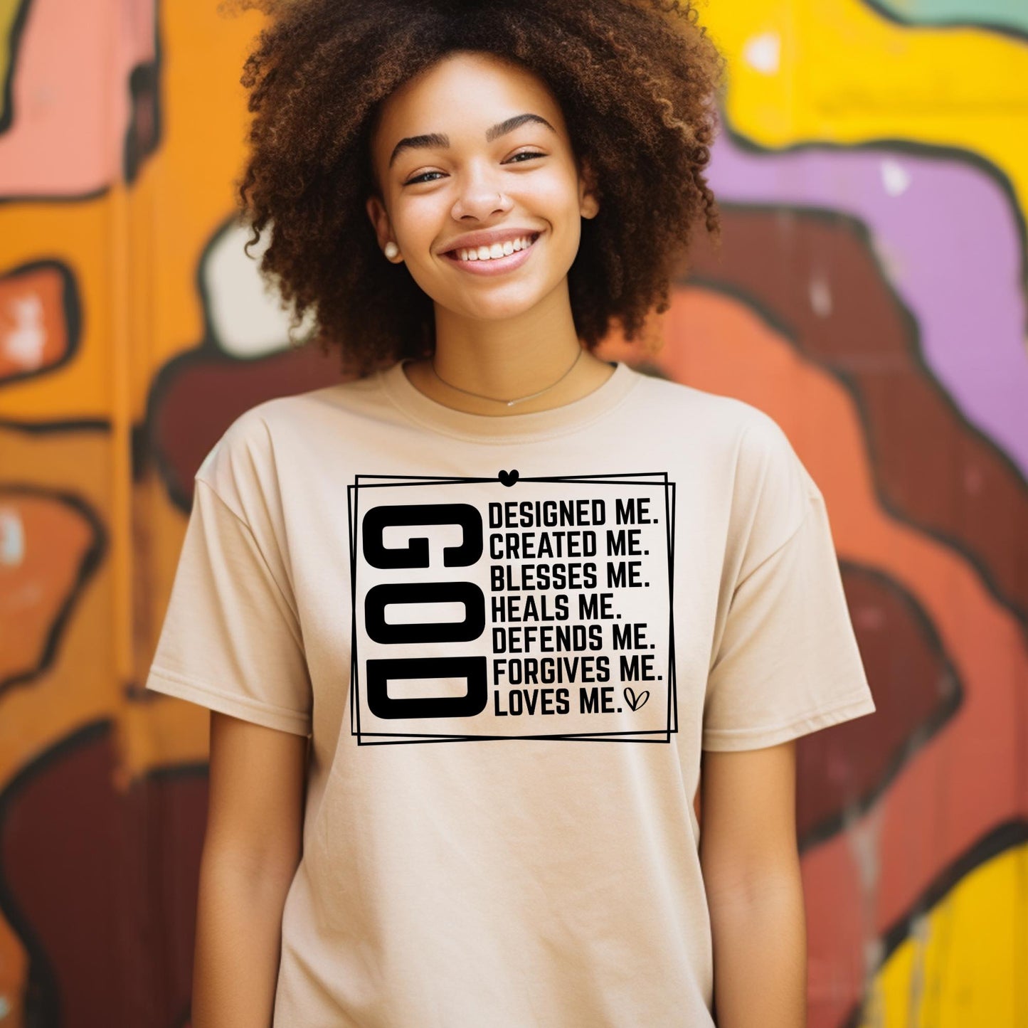 God Designed Me T-Shirt | Faith-Based Christian Tee | Inspirational Bible Verse Shirt - S & M Unique Shirts, LLC