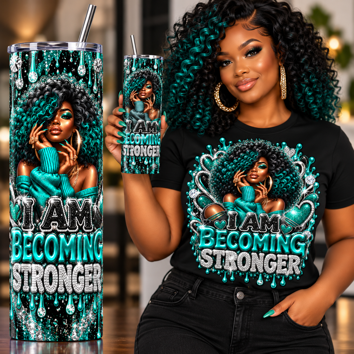 I Am Becoming Stronger — 20 oz Tumbler