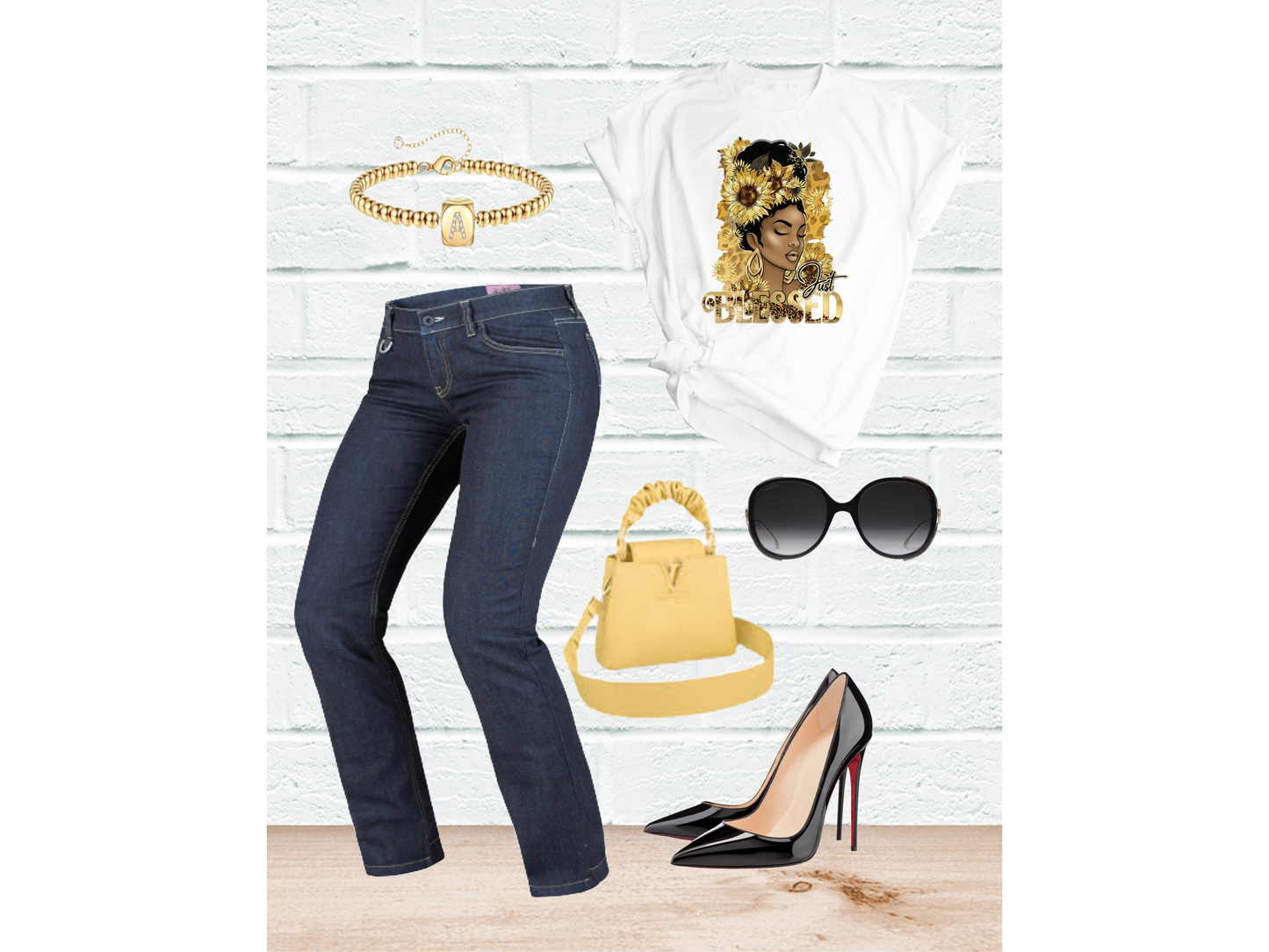 Just Blessed (Gold) - smuniqueshirts