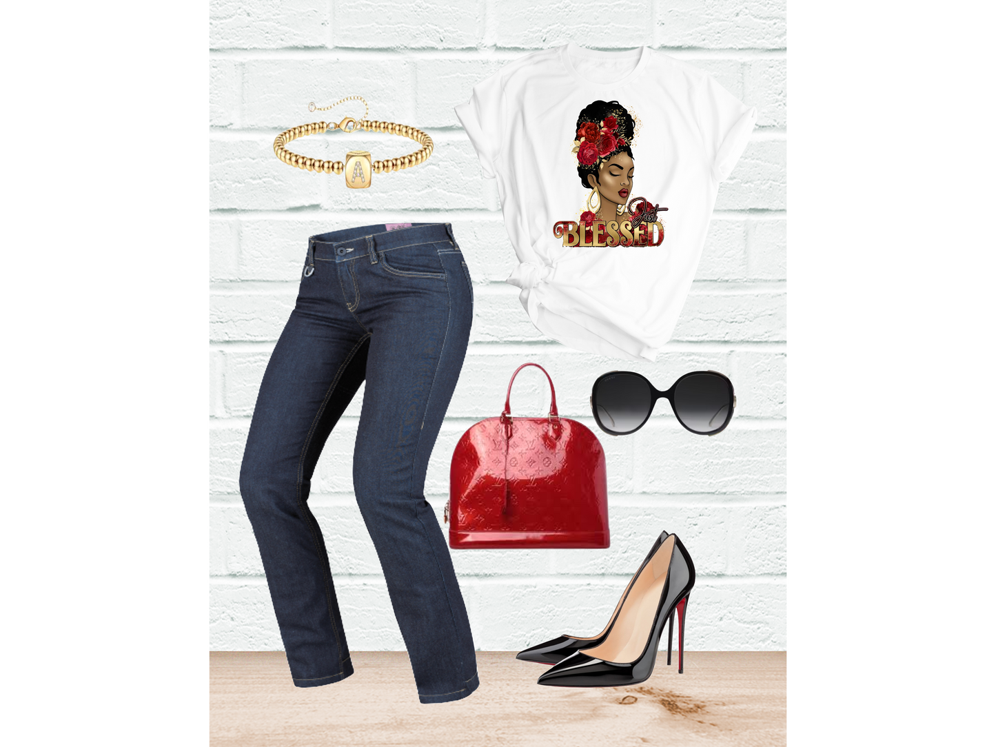 Just Blessed (Red) - smuniqueshirts