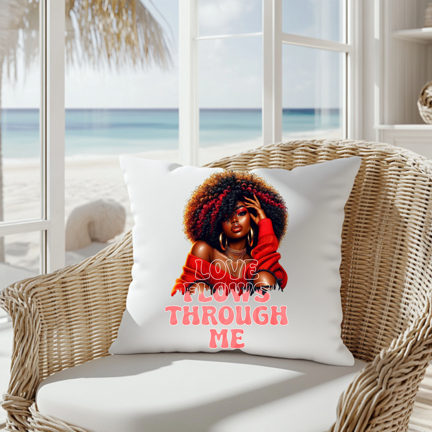 LOVE FLOWS THROUGH ME Pillow
