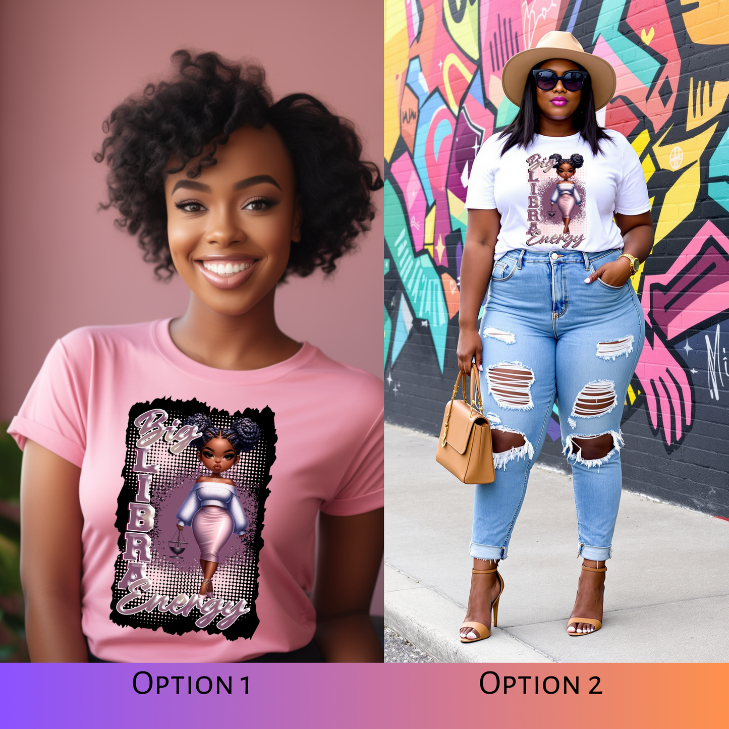 Big Libra Energy Birthday T-Shirt | Afro Woman Zodiac Tee | Libra Season Shirt - S & M Unique Shirts, LLC