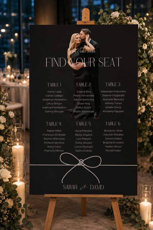 Modern Wedding Seating Chart