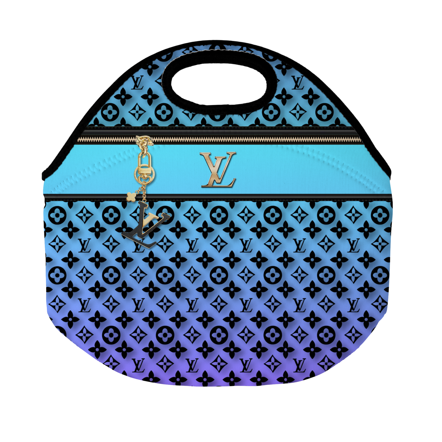Stylish Purse-Inspired Purple and Turquoise Tote, Coaster, Tumbler or Set – 10 and 11 (1)