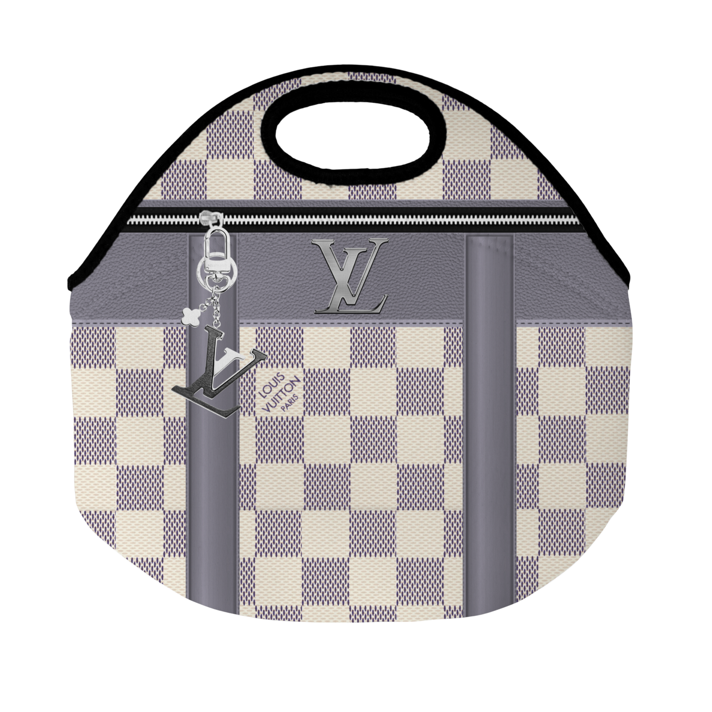 Stylish Purse-Inspired Silver and Gray Tote, Coaster, Tumbler or Set – 137 and 136