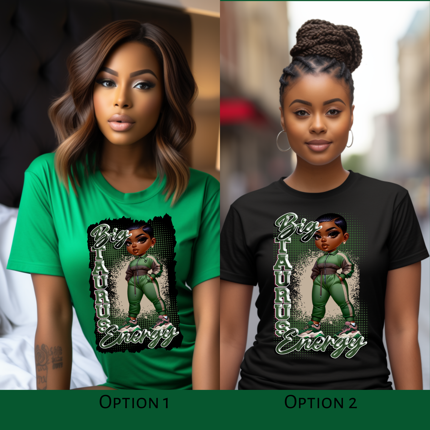 Big Taurus Energy Birthday T-Shirt | Afro Woman Zodiac Tee | Taurus Season Shirt - S & M Unique Shirts, LLC