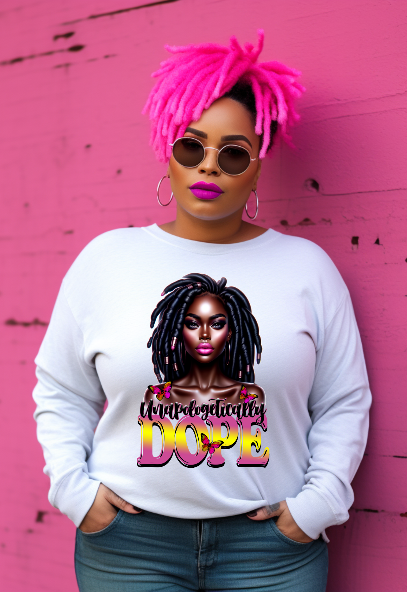 Unapologetically Dope Sweatshirt | Black Girl Magic Sweatshirt | Faith & Confidence Apparel -7A - S & M Unique Shirts, LLC