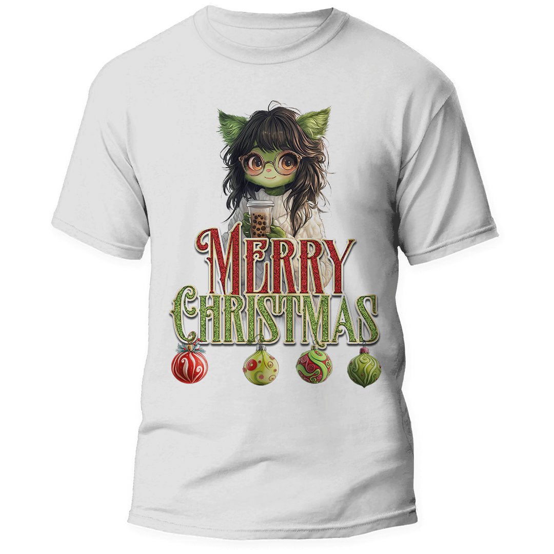 Christmas Green Character T Shirt S M Unique Shirts LLC M