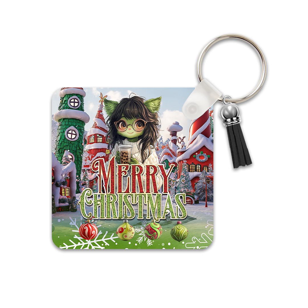 Christmas Rectangle Keychain - S & M Unique Shirts, LLC