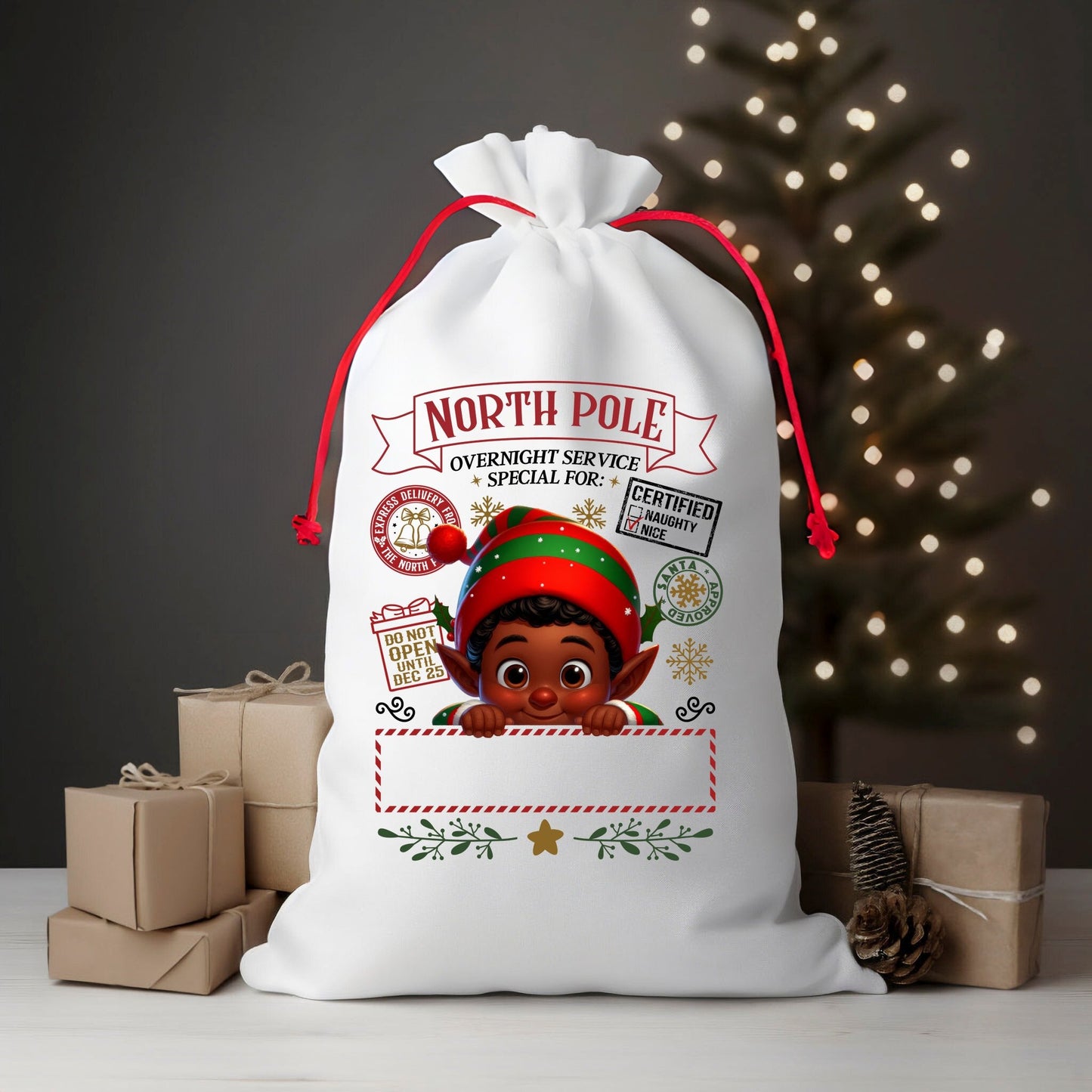 Christmas Santa Sacks - Personalize - S & M Unique Shirts, LLC