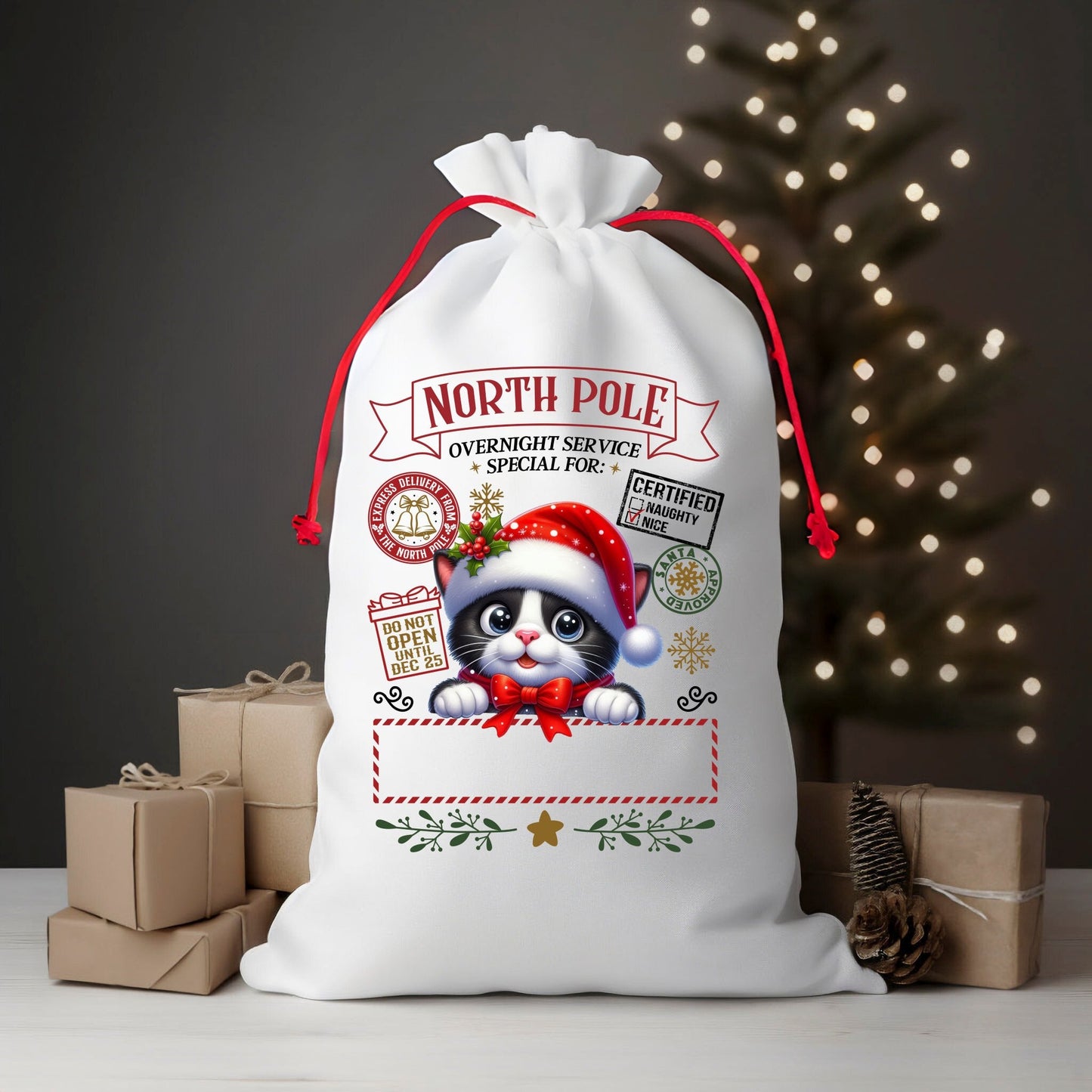 Christmas Santa Sacks - Personalize - S & M Unique Shirts, LLC