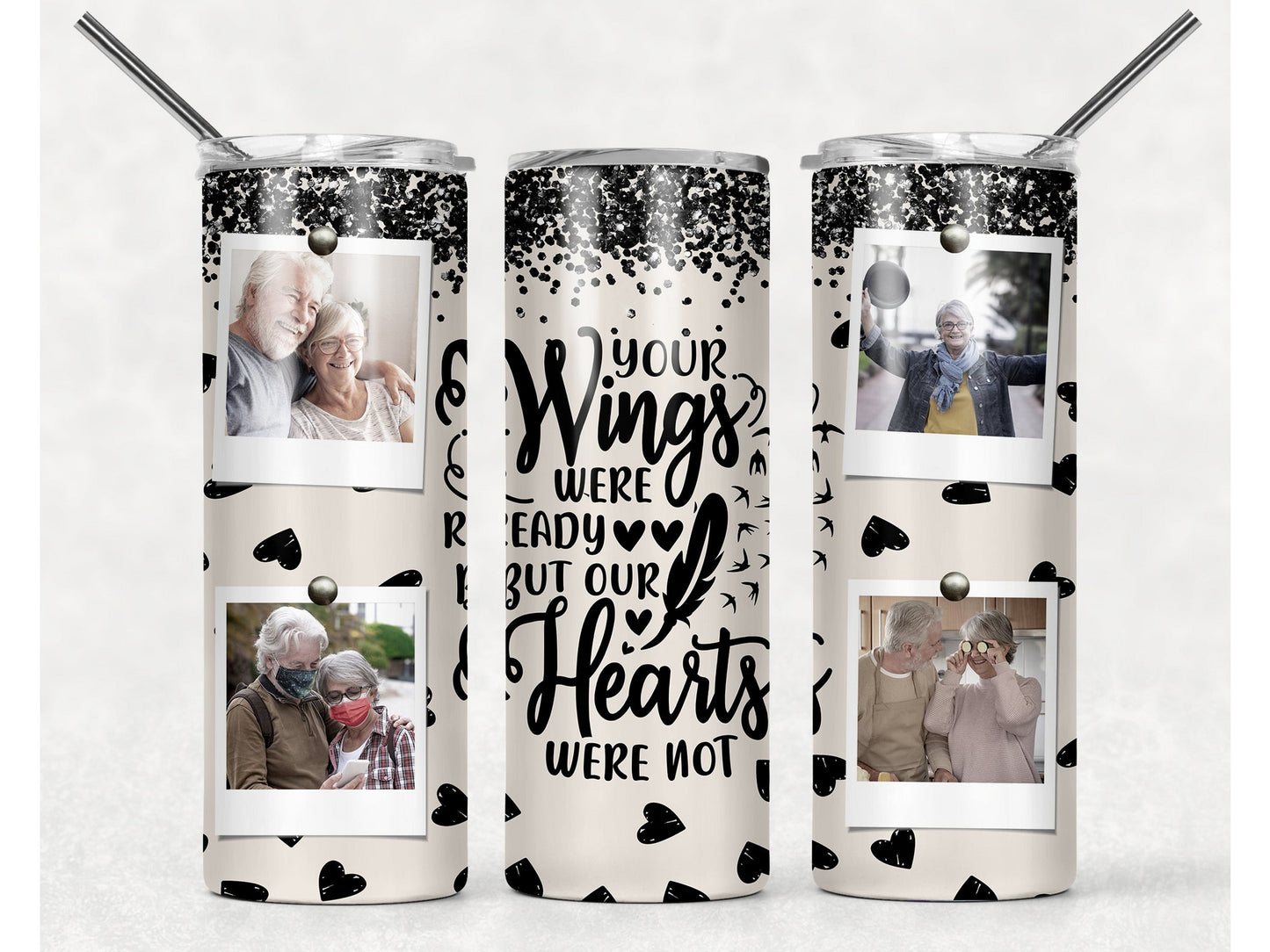 Custom Collage Memorial Photo Tumbler - S & M Unique Shirts, LLC