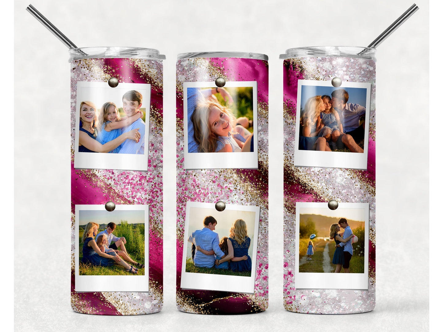 Custom Collage Photo Tumbler - S & M Unique Shirts, LLC