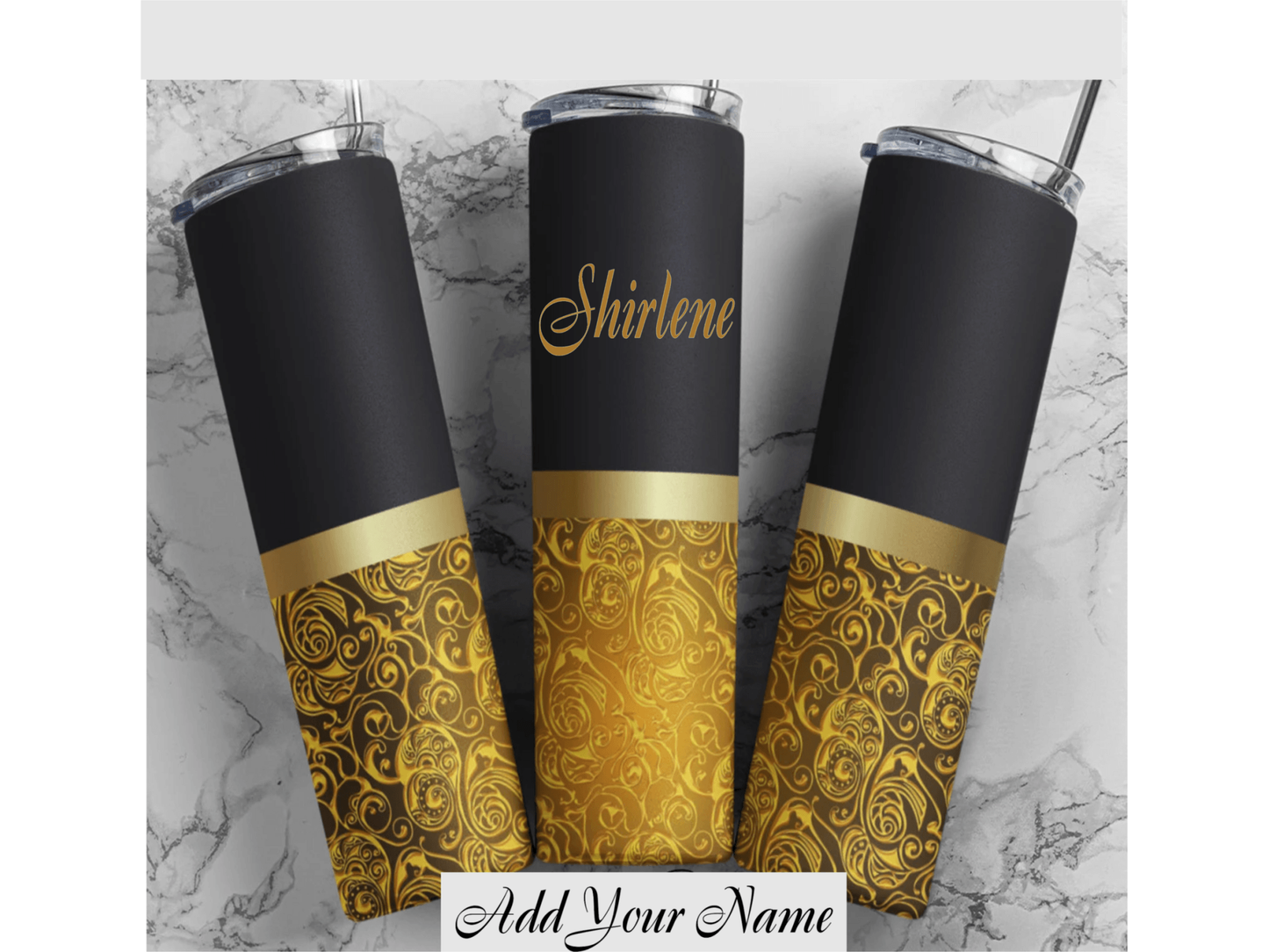 Add Your Name Luxury Designer Style Fashion Tumblers - smuniqueshirts