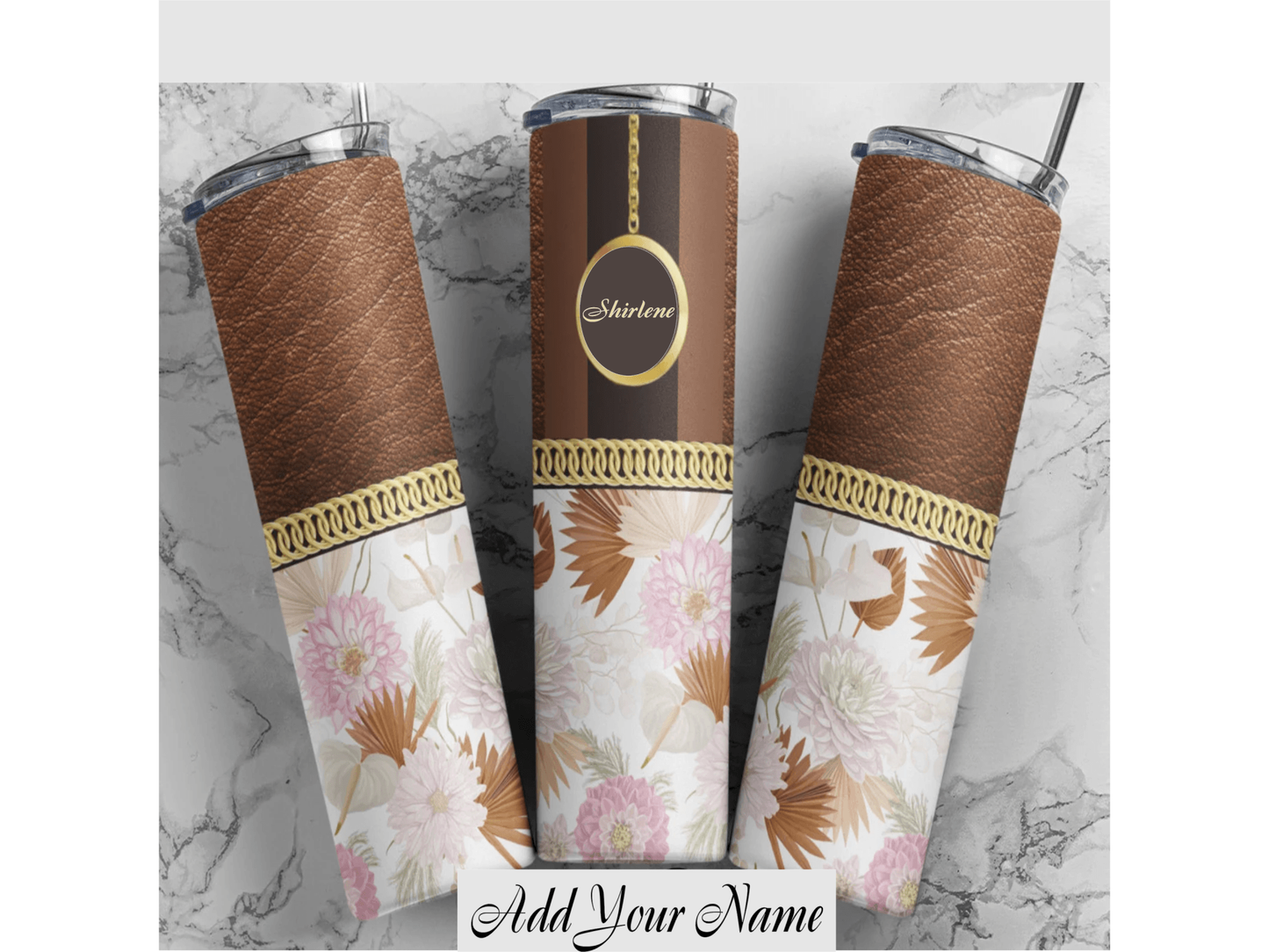 Add Your Name Luxury Designer Style Fashion Tumblers - smuniqueshirts