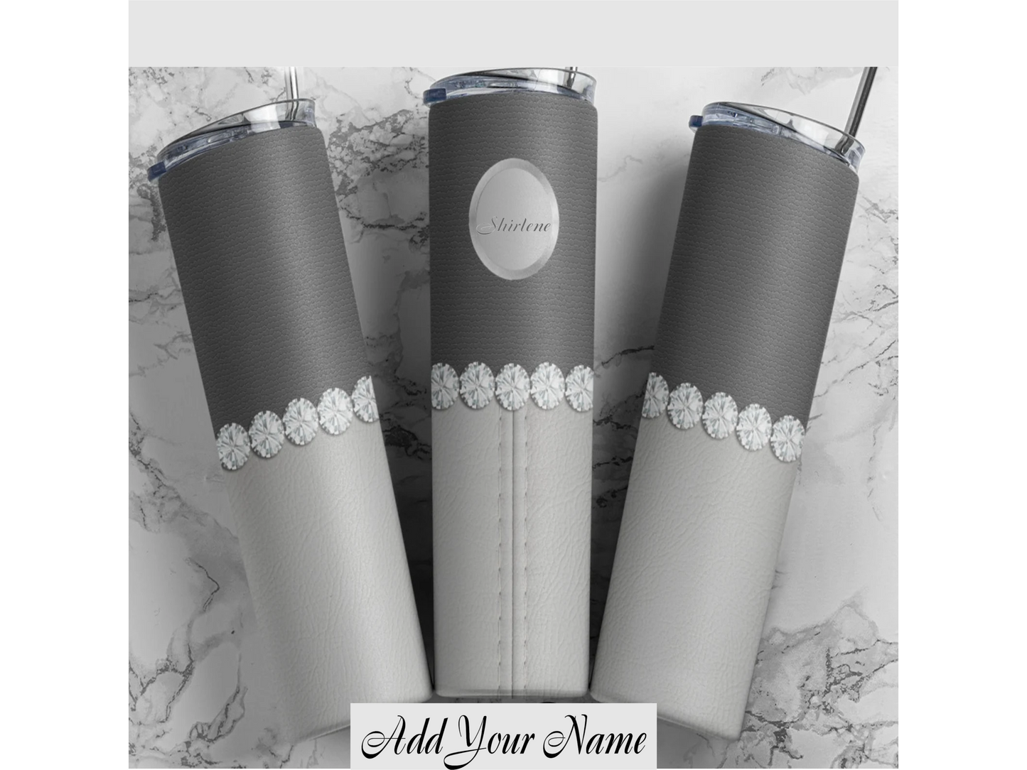 Add Your Name Luxury Designer Style Fashion Tumblers - smuniqueshirts