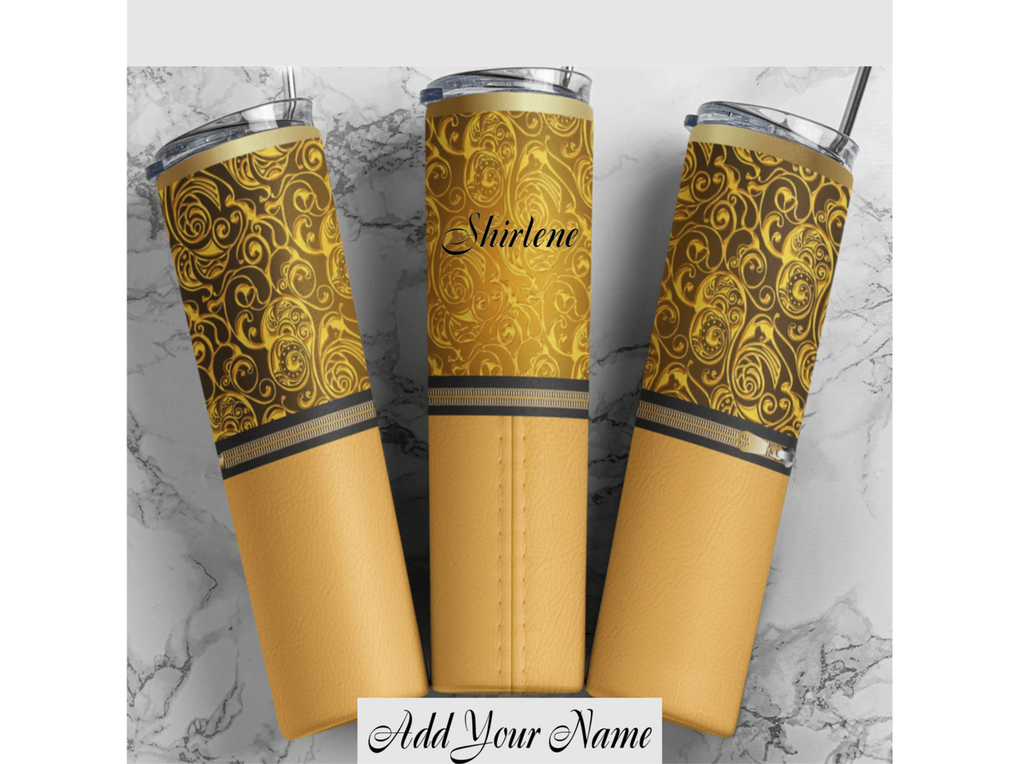 Add Your Name Luxury Designer Style Fashion Tumblers - smuniqueshirts