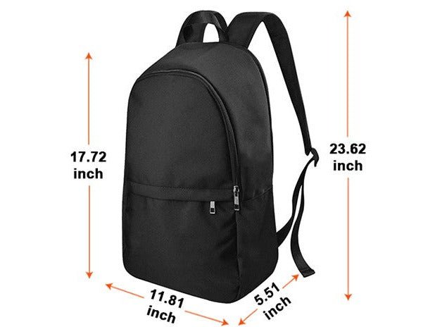 Custom Afro Boy Navy Blue Backpack - smuniqueshirts