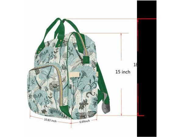 Custom Afro Girl Purple Peekaboo Diaper Bag - smuniqueshirts