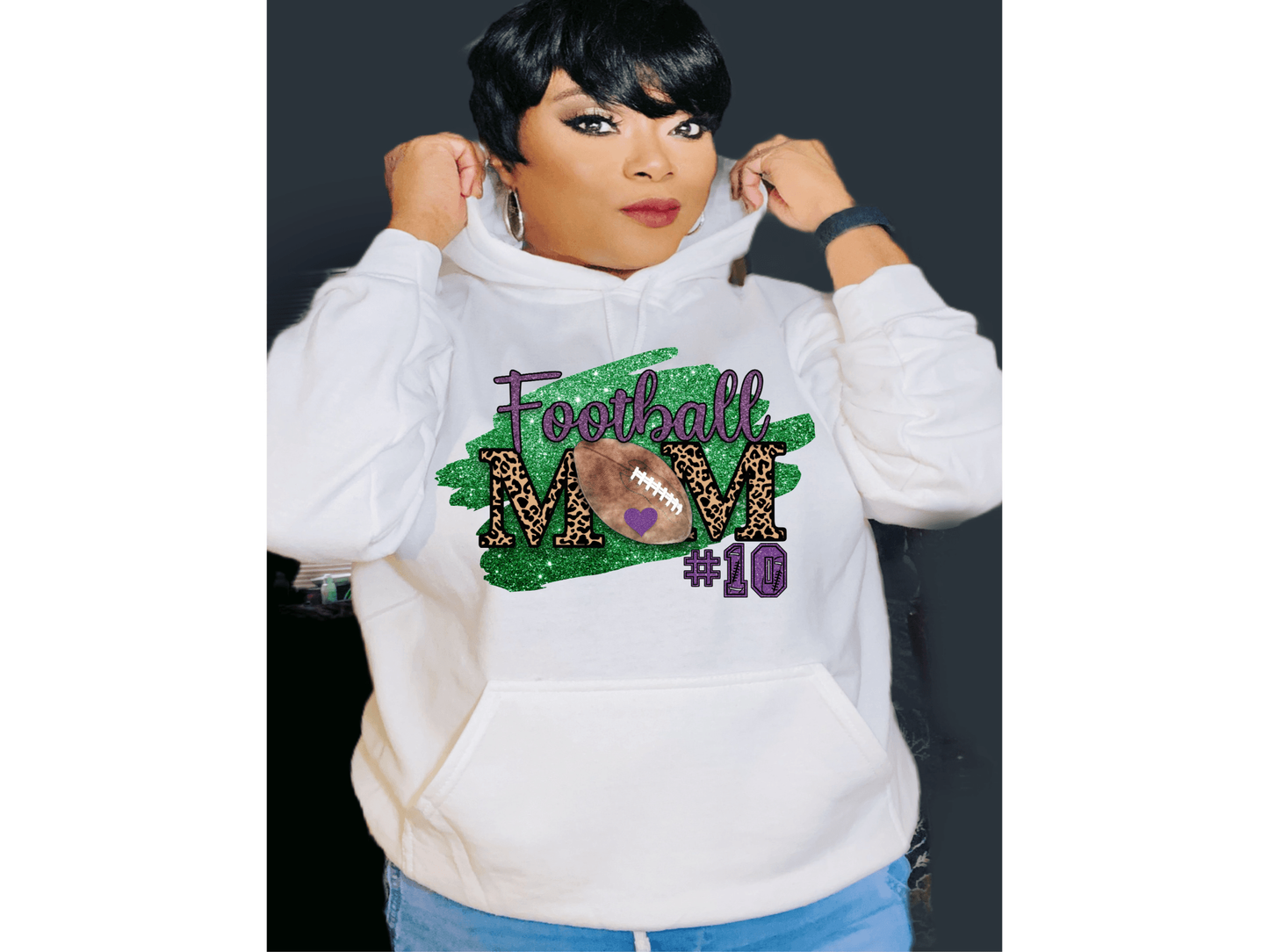 Football Mom Sweat Shirt - smuniqueshirts