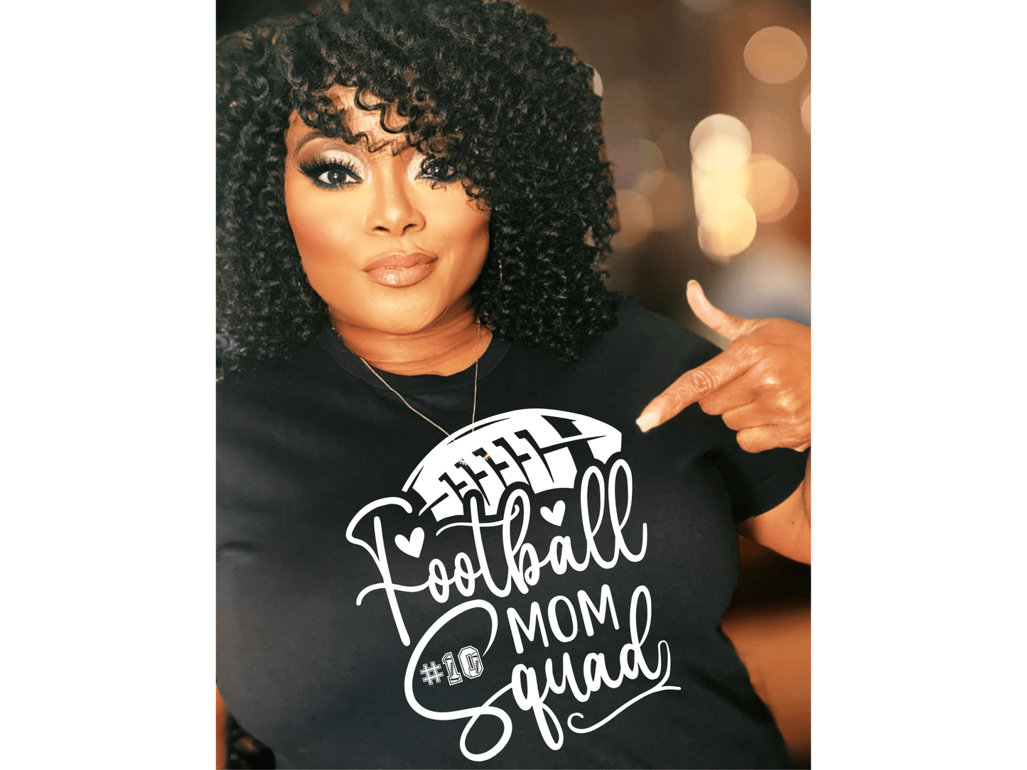 Football Mom Squad T-shirt or Sweatshirt - smuniqueshirts
