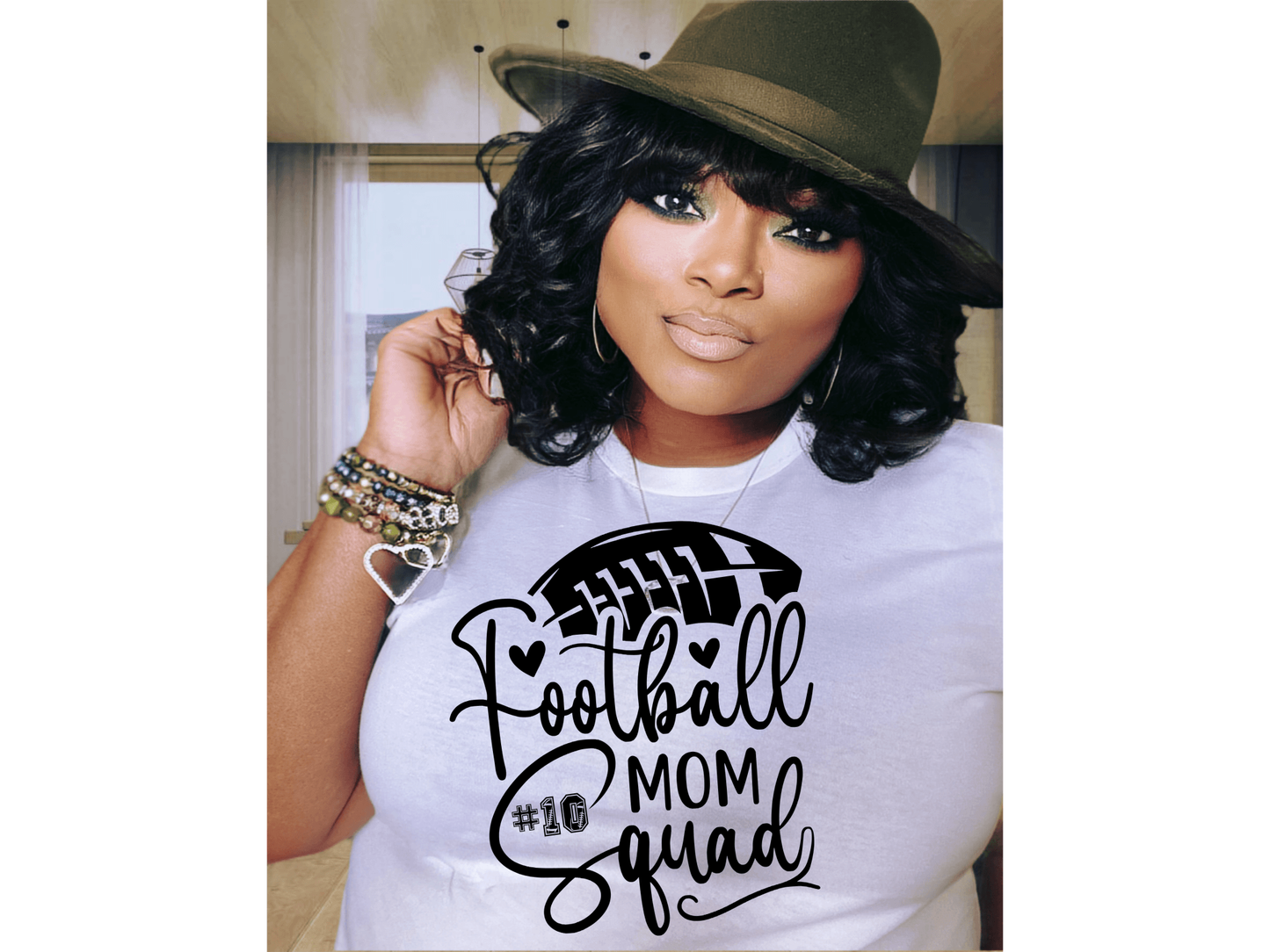 Football Mom Squad T-shirt or Sweatshirt - smuniqueshirts