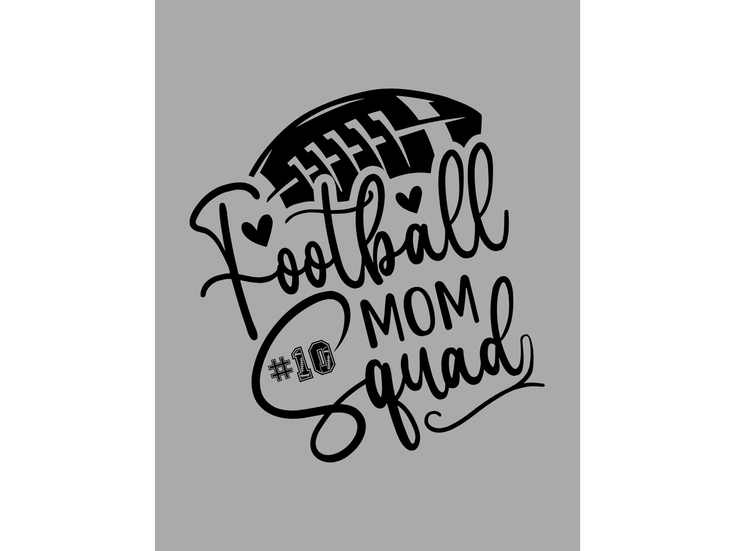 Football Mom Squad T-shirt or Sweatshirt - smuniqueshirts