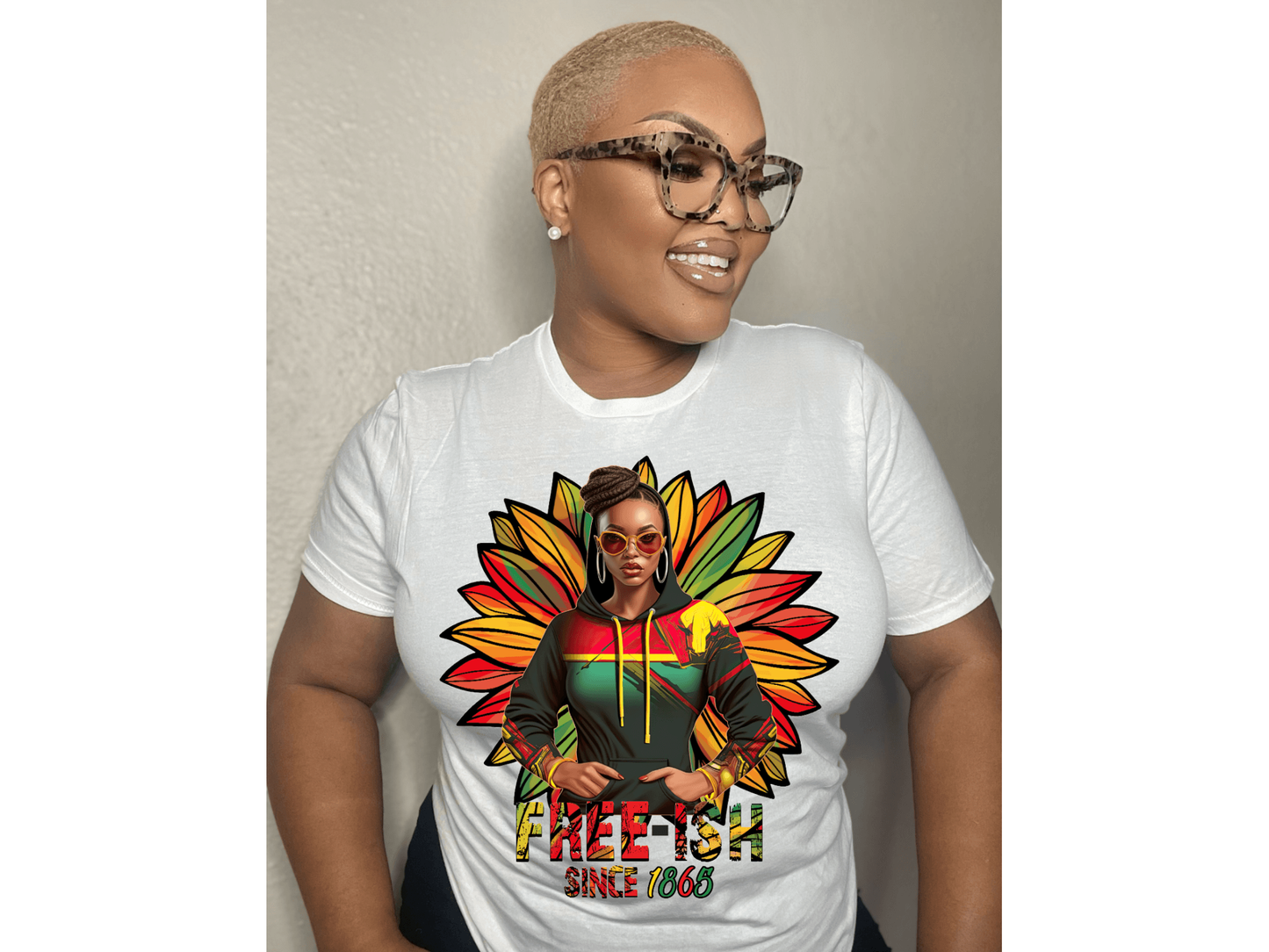Juneteenth Afro Woman Free-ish T-Shirt