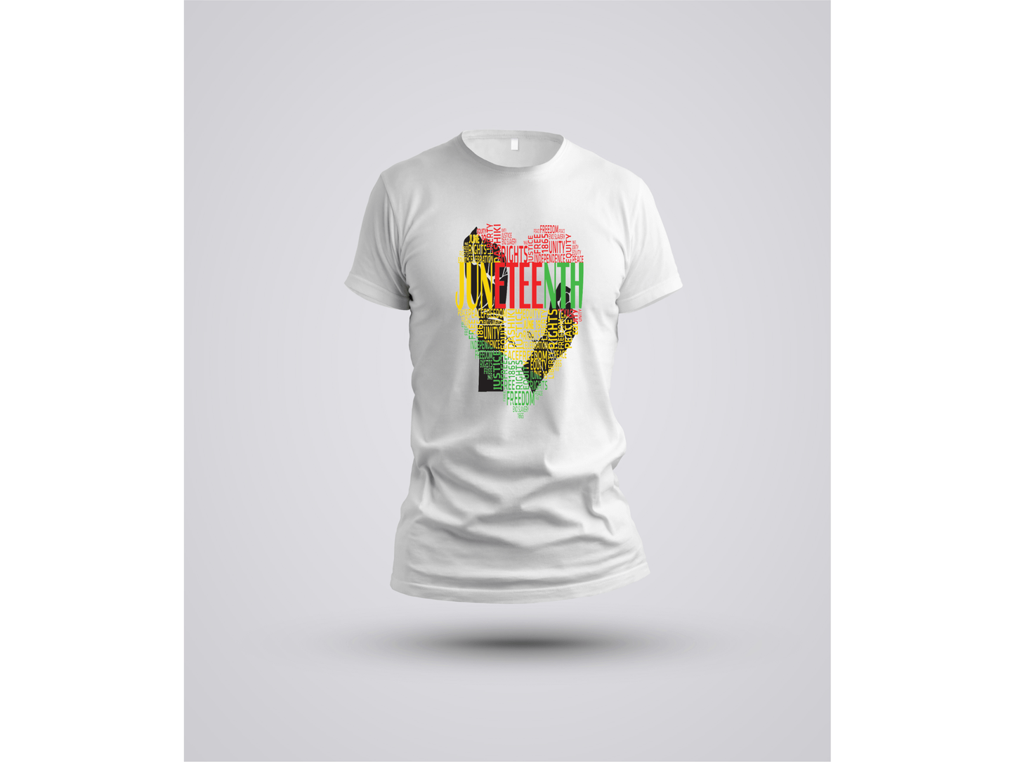 Juneteenth Shirt Juneteenth Heart with fist T-Shirt