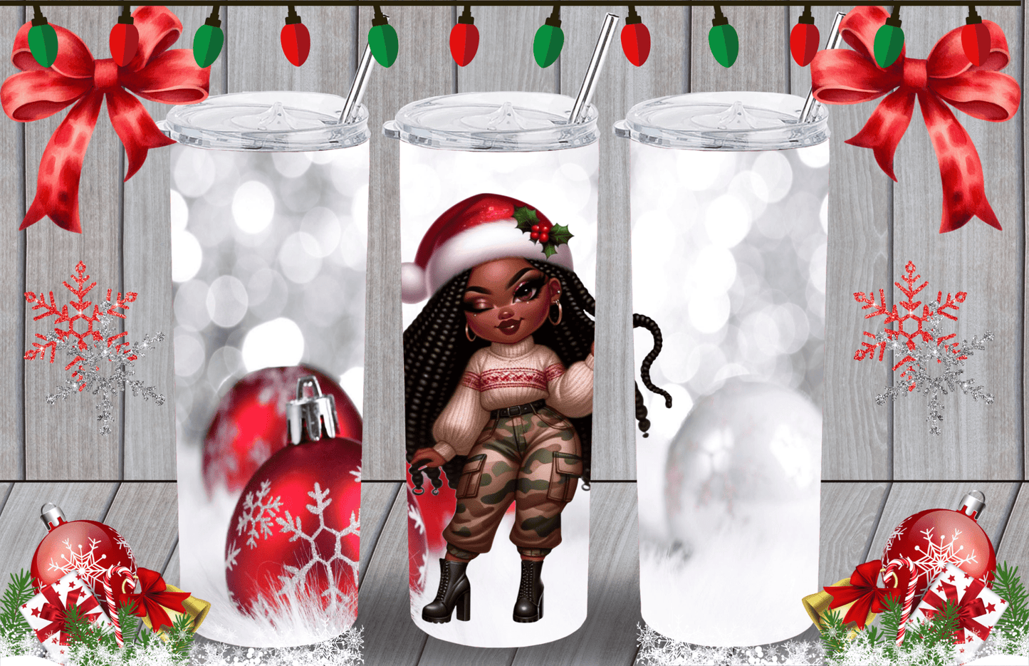 Christmas AI Chibi 2 Tumbler - smuniqueshirts