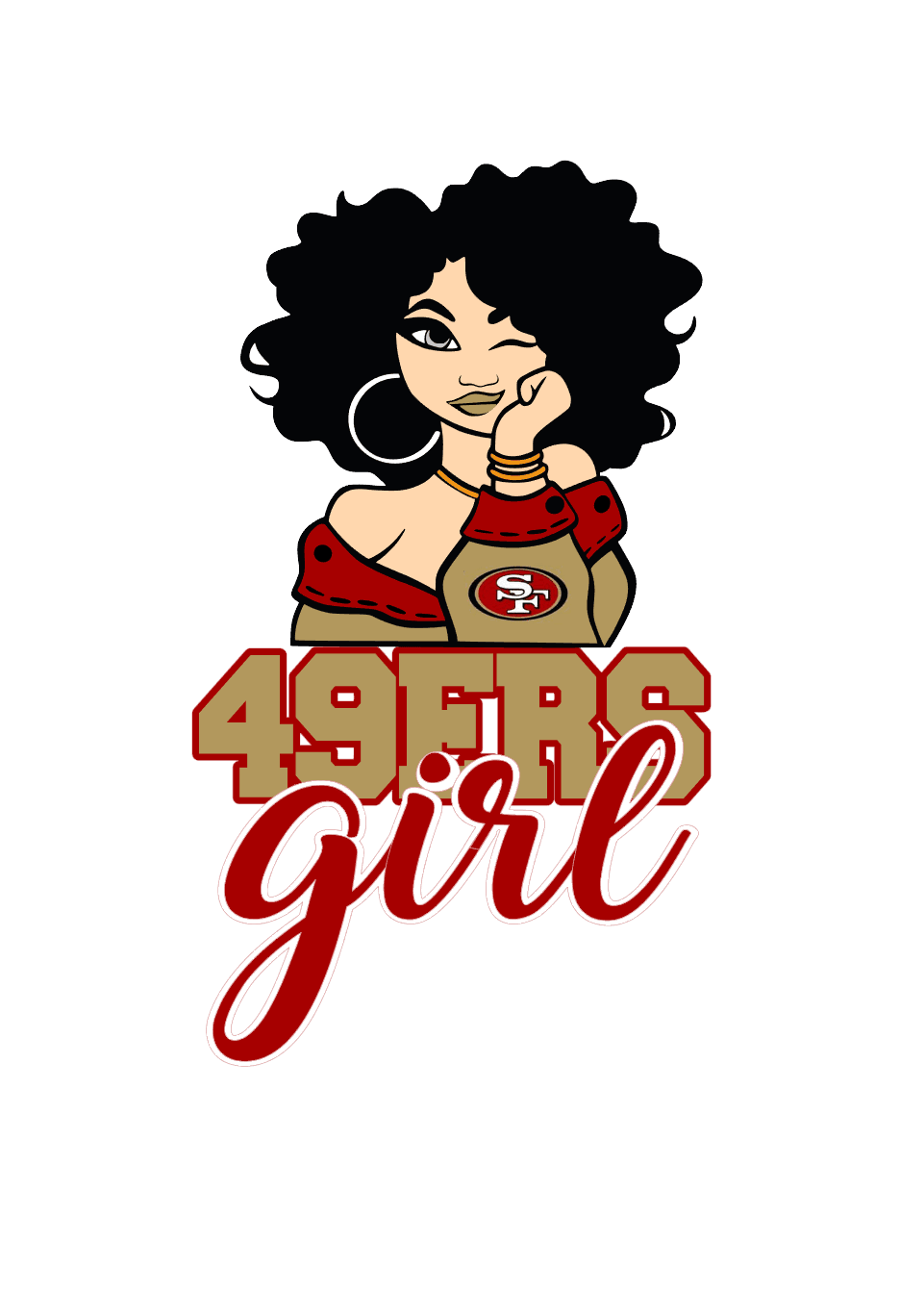 Football Team T-shirt ( 2 Different Skin Tones )#1 - smuniqueshirts