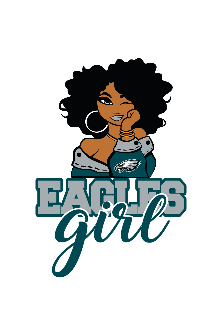 Football Team T-shirt ( 2 Different Skin Tones )#2 - smuniqueshirts