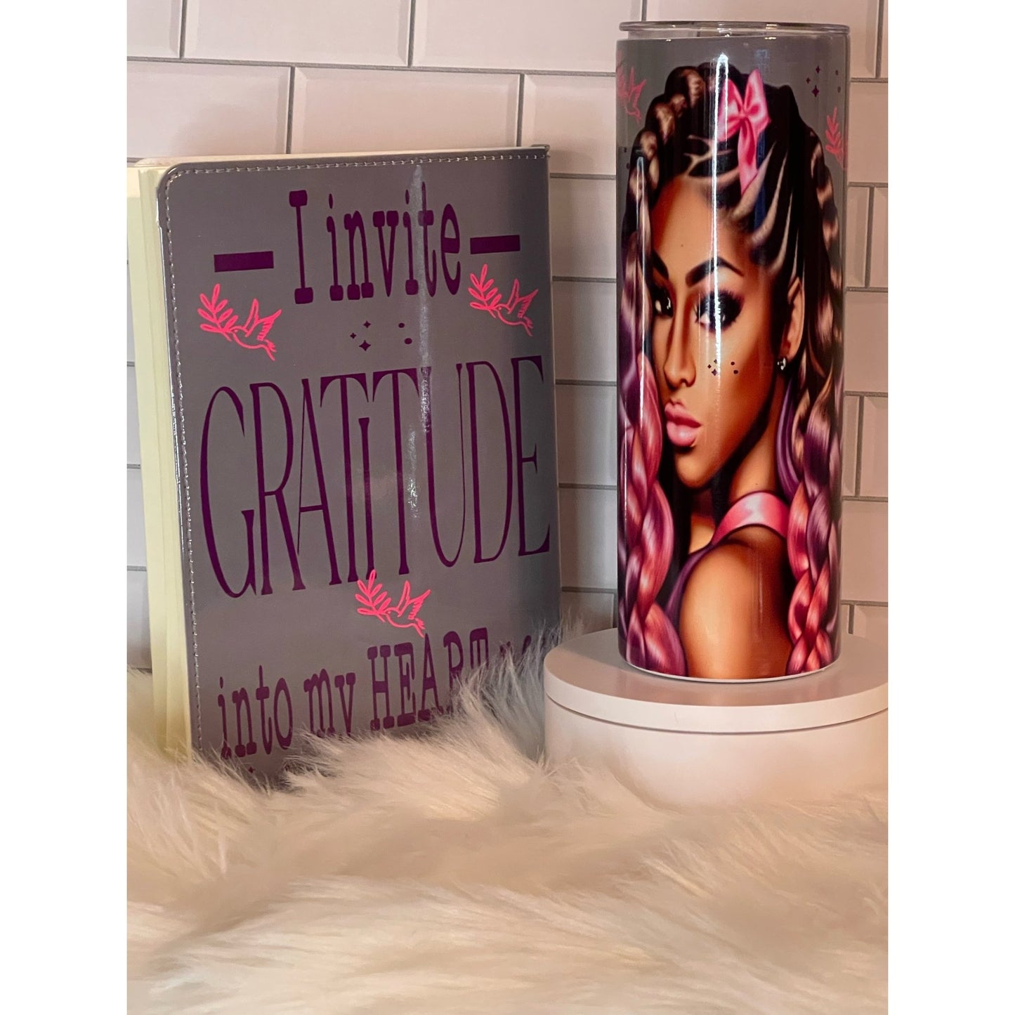 I Invite Gratitude Into My Heart Now Journal and Tumbler Set