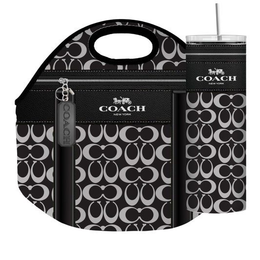 Stylish Purse-Inspired Lunch Tote, Coaster & Tumbler Set – Chic & Functional - 10