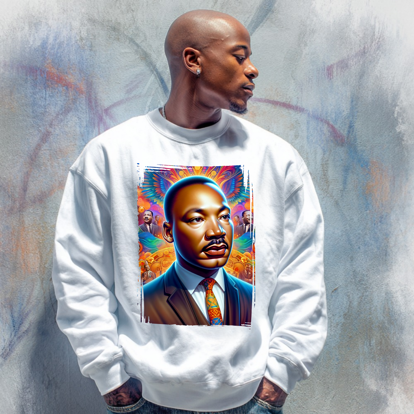 Martin Luther King Jr. "The Dreamer" – Artistic Tribute Sweatshirt