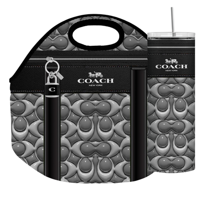 Stylish Purse-Inspired Lunch Tote, Coaster & Tumbler Set – Chic & Functional - 12