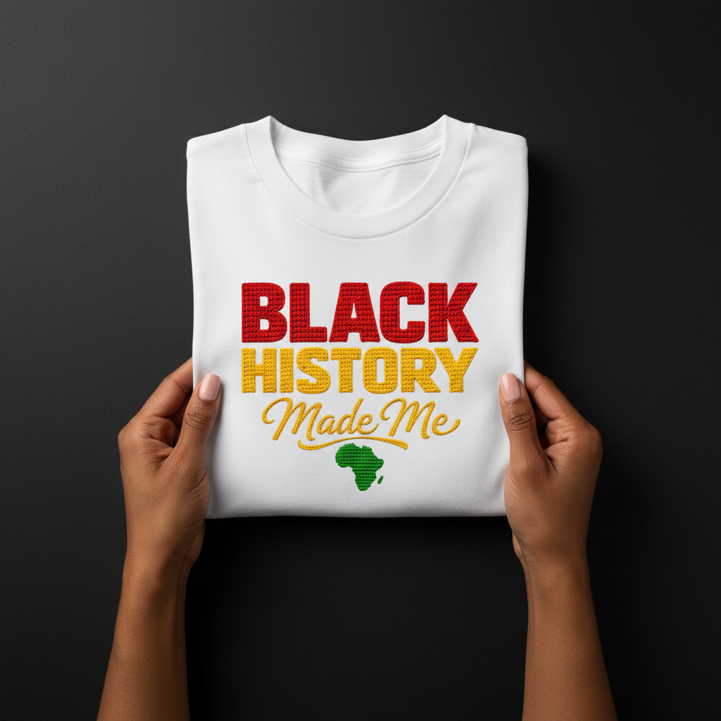 Black History Made Me Shirt, Black History Month T-Shirt, Pan-African Africa Map Tee, Black Pride Gift, Juneteenth Apparel, Melanin Shirt
