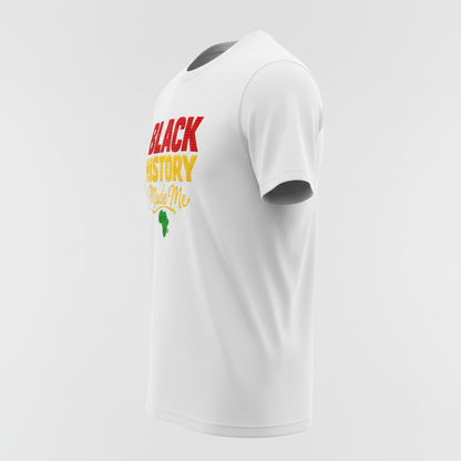 Black History Made Me Shirt, Black History Month T-Shirt, Pan-African Africa Map Tee, Black Pride Gift, Juneteenth Apparel, Melanin Shirt
