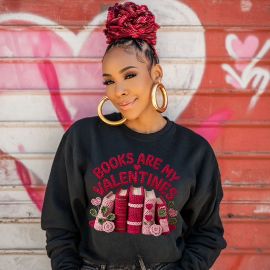 Books Are My Valentines Sweatshirt